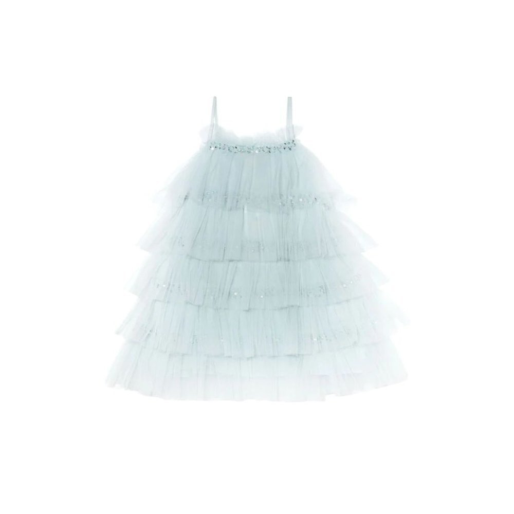 TUTU DU MONDE Mahala Tulle Dress in Icicle Size 3-6 Months